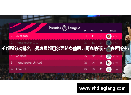 英超积分榜排名：曼联反超切尔西跻身前四，阿森纳球迷沮丧所托生？